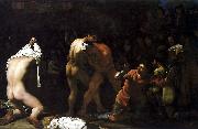 Michiel Sweerts Wrestling match oil painting reproduction